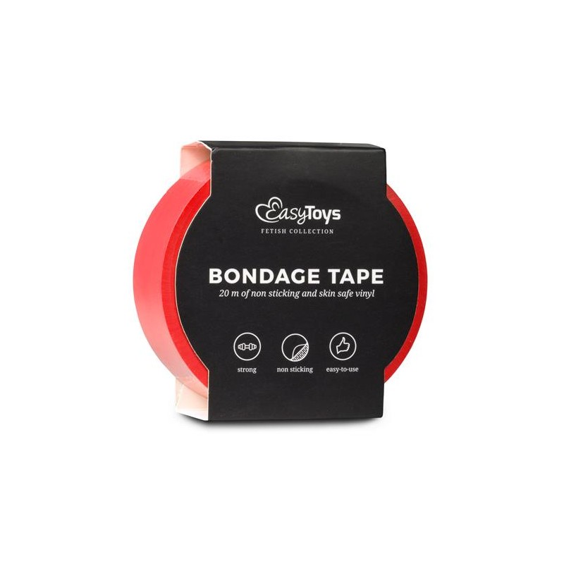 Wiązania-Red Bondage Tape 20 m