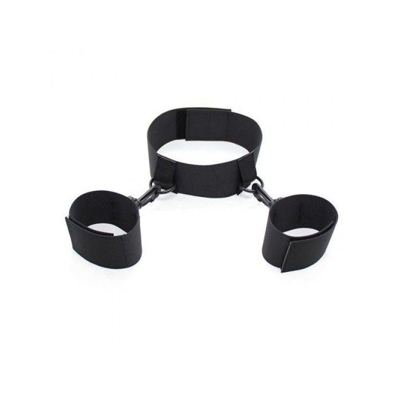 Wiązania-Costrittivo Easy Cuffs Collar Arms Restraint black