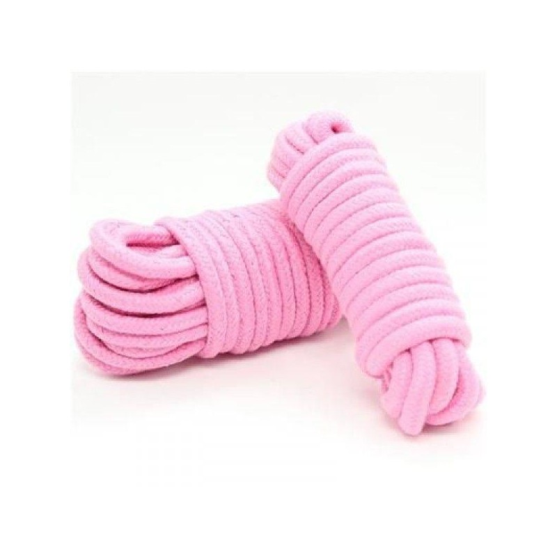 Wiązania-COTTON ROPE 10MPINK