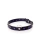 Fetish B - Series Collar - 2 cm navy blue crystal