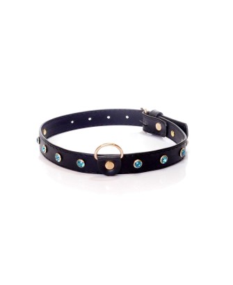 Fetish B - Series Collar - 2 cm turquoise crystal