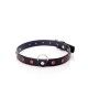Fetish B - Series Collar - 2 cm - Obroża z Czerwonymi Kryształkami