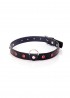 Fetish B - Series Collar - 2 cm - Obroża z Czerwonymi Kryształkami