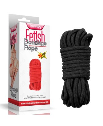 10 meters Fetish Bondage Rope - Sznur do krępowania - Czarny
