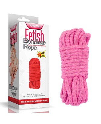10 meters Fetish Bondage Rope - Sznur do krępowania - Róż