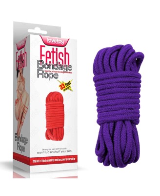 10 meters Fetish Bondage Rope - Sznur do krępowania - Fioletowy