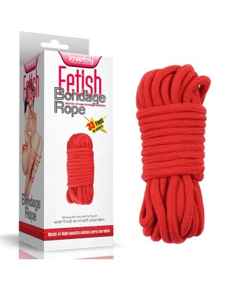 10 meters Fetish Bondage Rope - Sznur do krępowania - Czerwony