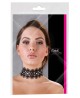 Embroidered Choker+Rhinestones