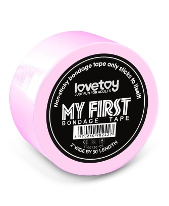 My First Non Sticky Bondage Tape Pink - Taśma do krępowania - Róż