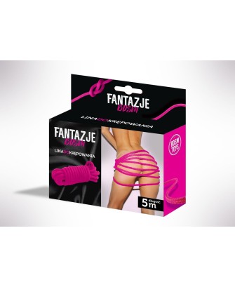 Linki - Fantazje BDSM Lina do krępowania Różowe