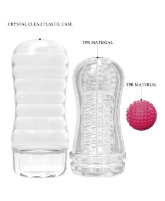 PRETTY LOVE - VACUUM CUP MASTURBATOR Black Hole ABS TPR