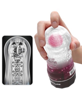 PRETTY LOVE - VACUUM CUP MASTURBATOR Black Hole ABS TPR