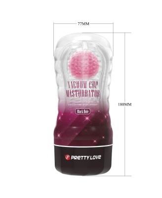 PRETTY LOVE - VACUUM CUP MASTURBATOR Black Hole ABS TPR