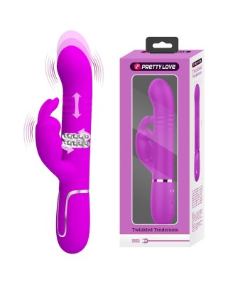 PRETTY LOVE - Twinkled Tenderness Purple, 7 vibration functions 4 rotation functions 4 thrusting settings
