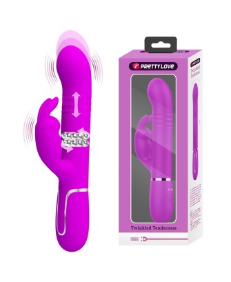 PRETTY LOVE - Twinkled Tenderness Purple, 7 vibration functions 4 rotation functions 4 thrusting settings