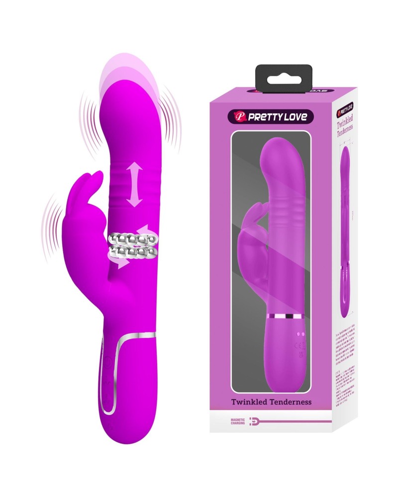 PRETTY LOVE - Twinkled Tenderness Purple, 7 vibration functions 4 rotation functions 4 thrusting settings