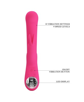 PRETTY LOVE - Lamar Pink, 10 vibration functions 9 speed levels