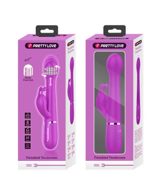 PRETTY LOVE - Twinkled Tenderness Purple, 7 vibration functions 4 thrusting settings 4 rotation functions