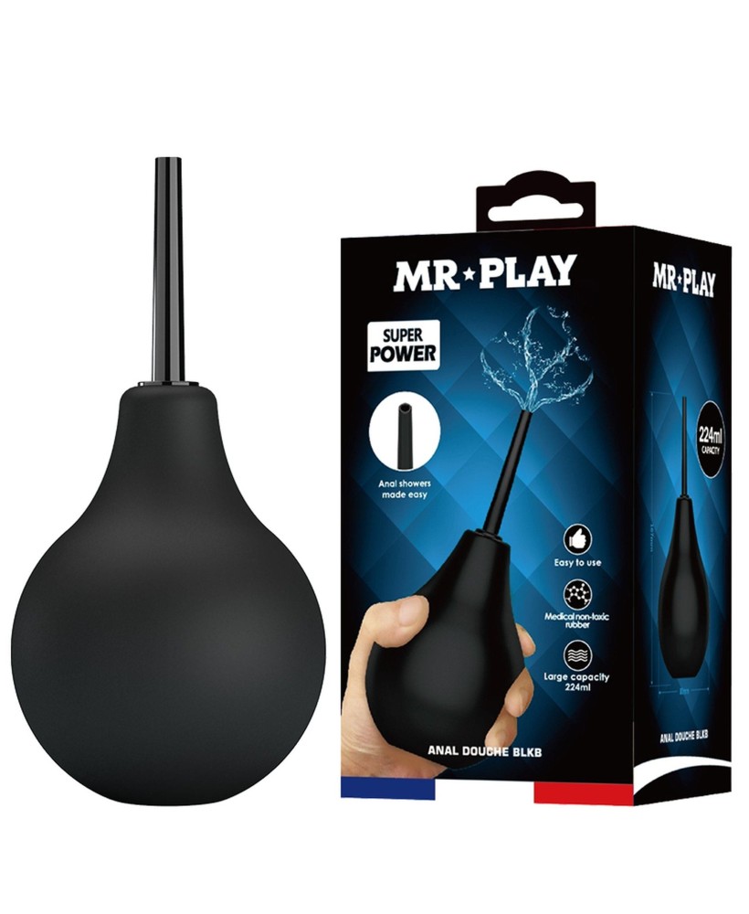 MR PLAY - ANAL DOUCHE BLKC (224 ml) - Gruszka do lewatywy