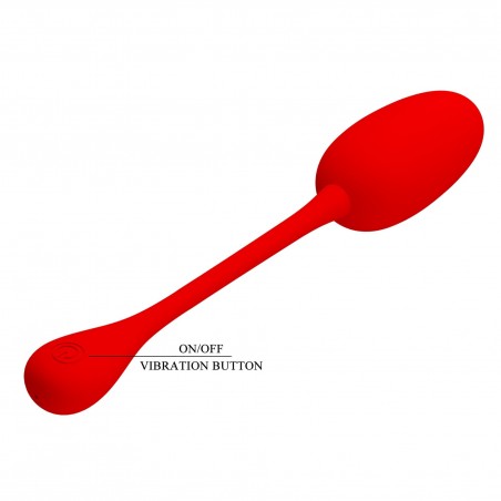 PRETTY LOVE - KNUCKER Red, 12 vibration functions Memory function