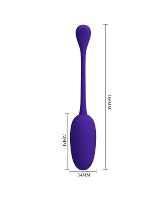 PRETTY LOVE - KNUCKER Purple, 12 vibration functions Memory function