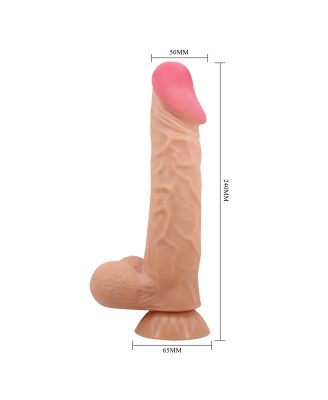 BAILE - Sliding Skin 9,4'' Flesh Bendable Suction base TPR