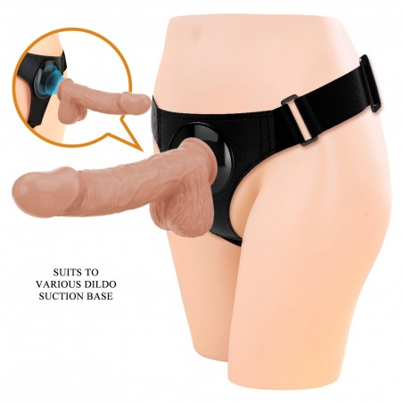 PRETTY LOVE - HARNESS BRIEFS Jerry Universal Strap-On Harness 7,6'' Dildo Flesh