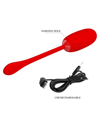 PRETTY LOVE - JULIUS EGG Red 12 function vibrations