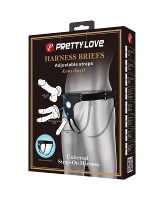 PRETTY LOVE - HARNESS BRIEFS Love Spell Universal Strap-On Harness