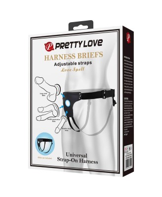PRETTY LOVE - HARNESS BRIEFS Love Spell Universal Strap-On Harness