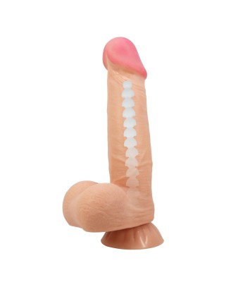 BAILE - Sliding Skin 8,5'' Flesh Suction base Bendable TPR
