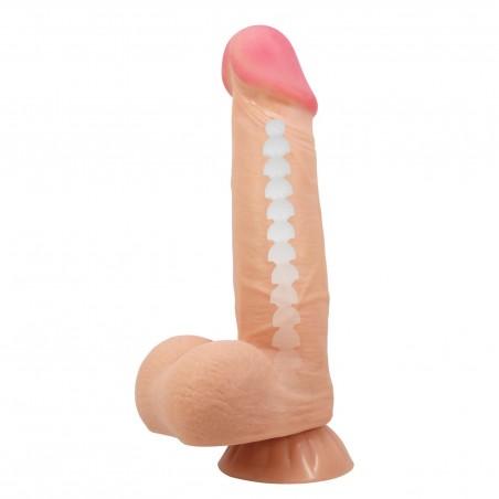 BAILE - Sliding Skin 8,5'' Flesh Suction base Bendable TPR