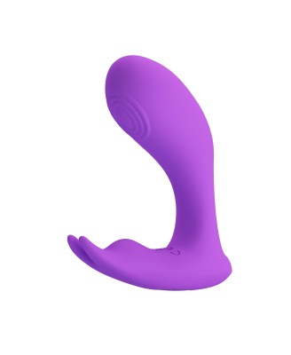 PRETTY LOVE - Idabelle Purple, 12 vibration functions 12 pulse wave settings Wireless remote control