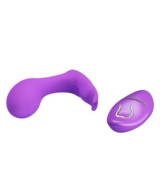 PRETTY LOVE - Idabelle Purple, 12 vibration functions 12 pulse wave settings Wireless remote control