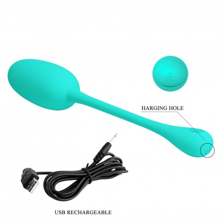 PRETTY LOVE - KNUCKER Green, 12 vibration functions Memory function