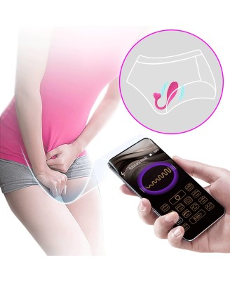 PRETTY LOVE - Fisherman Pink, 12 vibration functions Mobile APP remote control