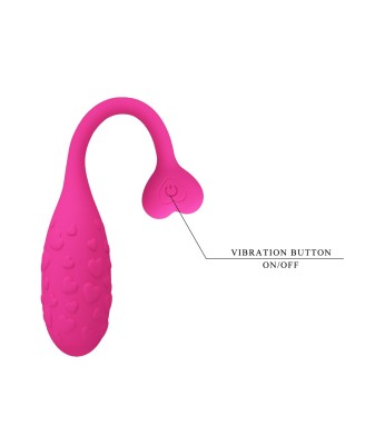 PRETTY LOVE - Fisherman Pink, 12 vibration functions Mobile APP remote control