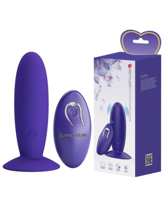 PRETTY LOVE - Remotr control vibrating plug - Youth, Wireless remote control 12 vibration functions Suction base
