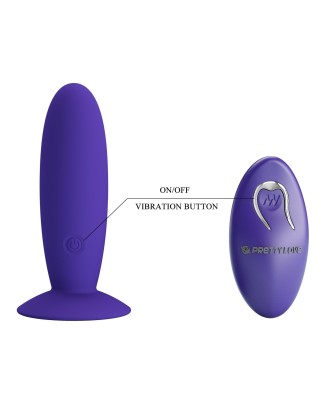 PRETTY LOVE - Remotr control vibrating plug - Youth, Wireless remote control 12 poziomów wibracji