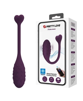 PRETTY LOVE - Fisherman Purple, 12 poziomów wibracji - zdalnie sterowany