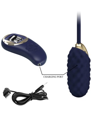 PRETTY LOVE - Vivian Blue, 10 vibration functions 9 speed levels Wireless remote control