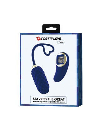 PRETTY LOVE - Vivian Blue, 10 vibration functions 9 speed levels Wireless remote control