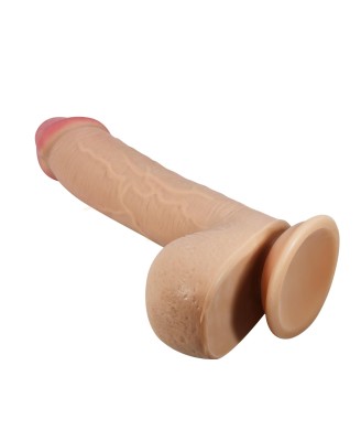 BAILE - Dildo Realistyczne z Ruchomą Skórą 9,2'' - Cieliste - 23 cm