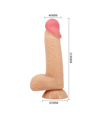 BAILE - Dildo Sliding Skin 8,1'' - Realistyczne Cieliste Dildo - 20.5 cm