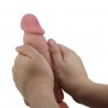 BAILE - Dildo Sliding Skin 8,1'', Bendable Suction base TPR