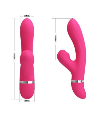 PRETTY LOVE - Willow, 7 funkcji wibracji - 4 poziomy oralne - Wibrator Króliczek