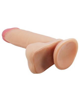 BAILE - Sliding Skin 8.1'' Flesh, - Realistyczne dildo z przyssawką