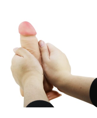 BAILE - Sliding Skin 8.1'' Flesh, - Realistyczne dildo z przyssawką