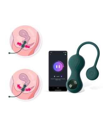 Magic Motion - Crystal Duo Smart Kegel Vibrator with Weight Set