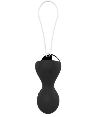 Kulki-Vibrating Silicone Kegel Balls USB 10 Function / Remote control -Black